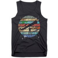 Planets Of Solar System Telescope Astronomy Science Fan Tank Top