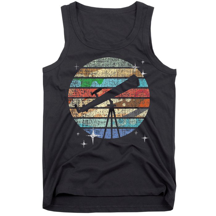 Planets Of Solar System Telescope Astronomy Science Fan Tank Top