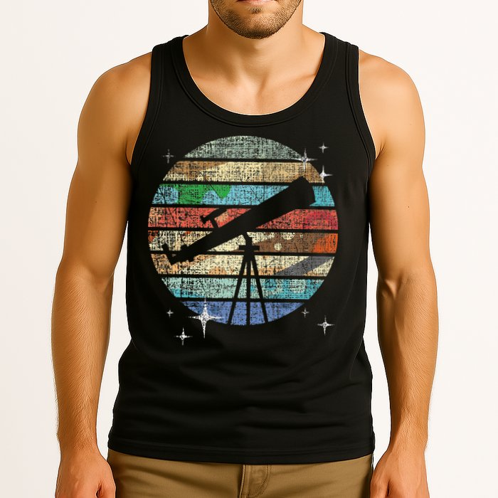 Planets Of Solar System Telescope Astronomy Science Fan Tank Top