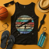 Planets Of Solar System Telescope Astronomy Science Fan Tank Top