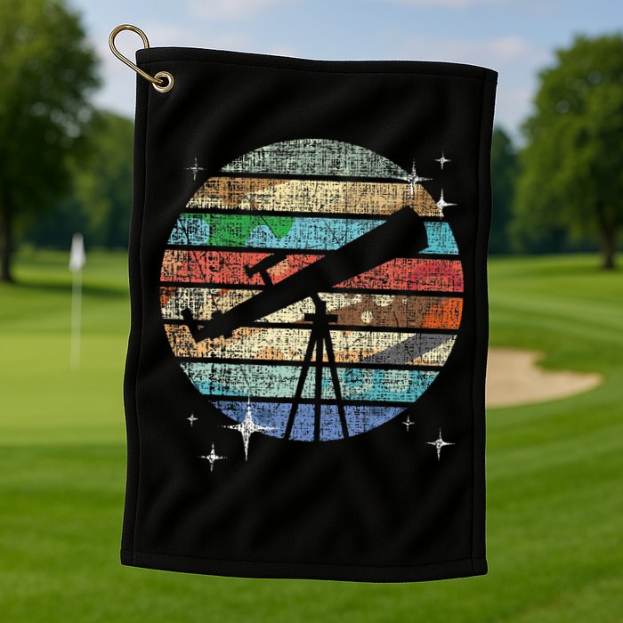 Planets Of Solar System Telescope Astronomy Science Fan Golf Towel