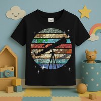 Planets Of Solar System Telescope Astronomy Science Fan Toddler T-Shirt