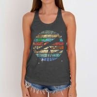 Planets Of Solar System Telescope Astronomy Science Fan Women's Knotted Racerback Tank