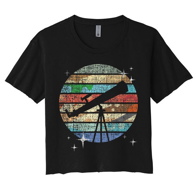 Planets Of Solar System Telescope Astronomy Science Fan Crop Top