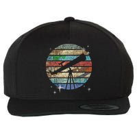 Planets Of Solar System Telescope Astronomy Science Fan Wool Snapback Cap