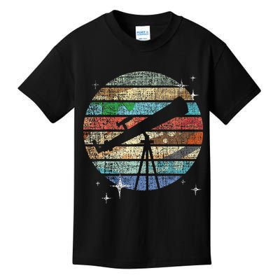 Planets Of Solar System Telescope Astronomy Science Fan Kids T-Shirt