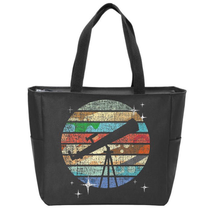 Planets Of Solar System Telescope Astronomy Science Fan Zip Tote Bag