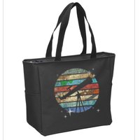 Planets Of Solar System Telescope Astronomy Science Fan Zip Tote Bag