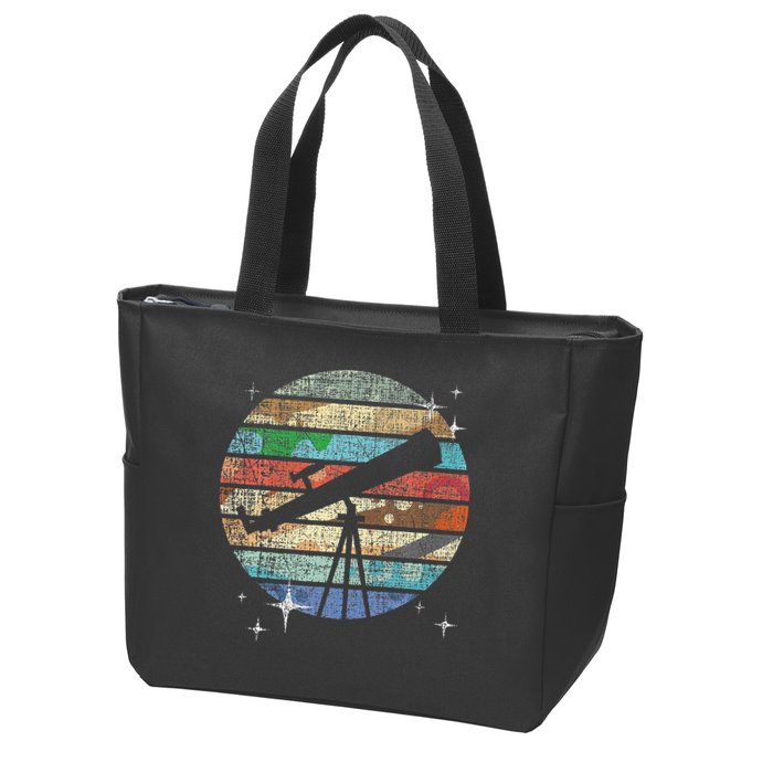 Planets Of Solar System Telescope Astronomy Science Fan Zip Tote Bag