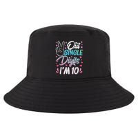 Peace Out Single Digits I'm 10 Year Old 10th Birthday Girl Cool Comfort Performance Bucket Hat