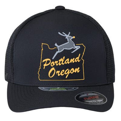 Portland Oregon Swea Flexfit Unipanel Trucker Cap