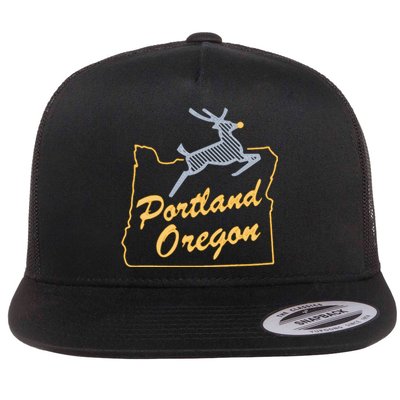 Portland Oregon Swea Flat Bill Trucker Hat