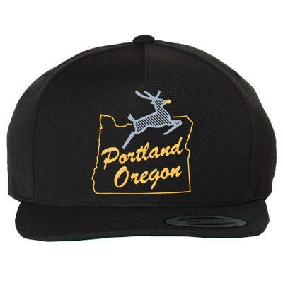 Portland Oregon Swea Wool Snapback Cap