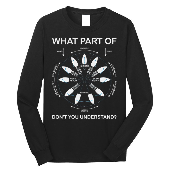 Points Of Sail Manoeuvre Sailing Ship Sailor Long Sleeve Shirt
