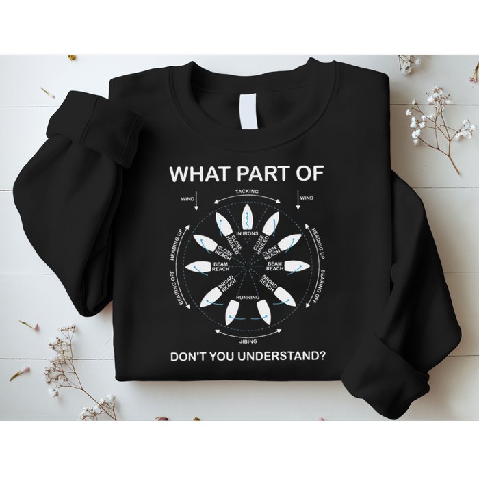 Points Of Sail Manoeuvre Sailing Ship Sailor Sweatshirt