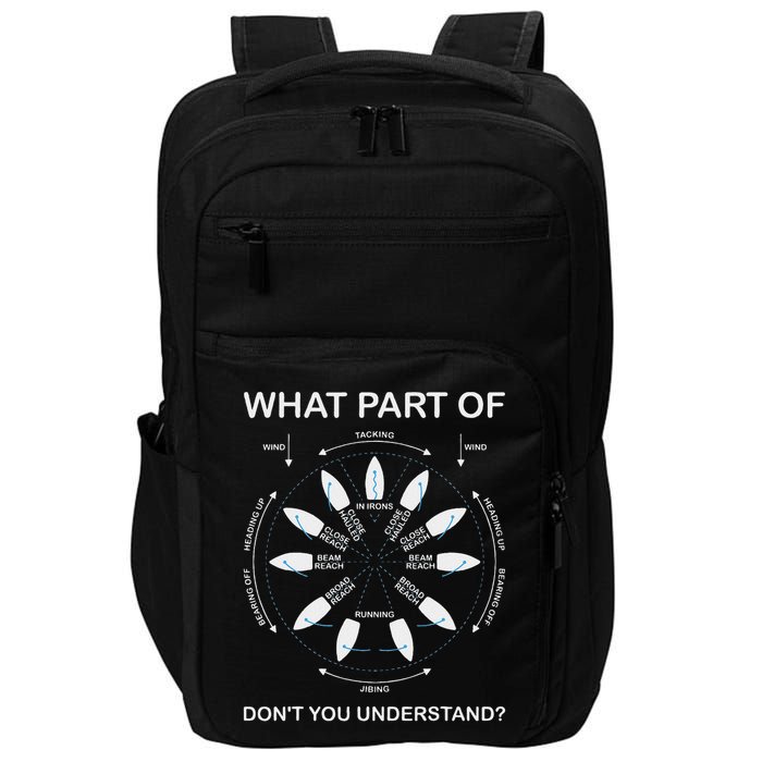 Points Of Sail Manoeuvre Sailing Ship Sailor Impact Tech Backpack