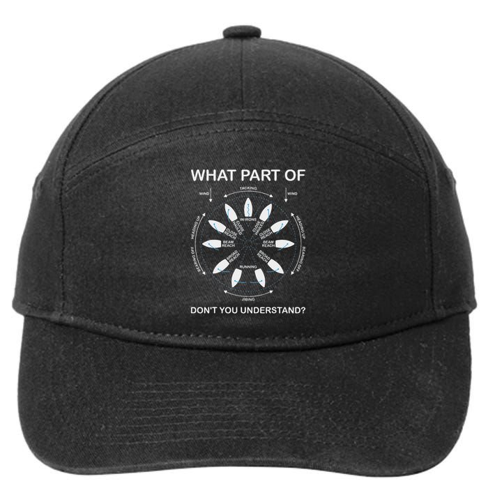 Points Of Sail Manoeuvre Sailing Ship Sailor 7-Panel Snapback Hat