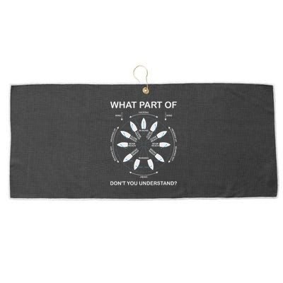 Points Of Sail Manoeuvre Sailing Ship Sailor Large Microfiber Waffle Golf Towel