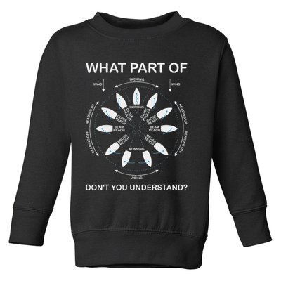 Points Of Sail Manoeuvre Sailing Ship Sailor Toddler Sweatshirt