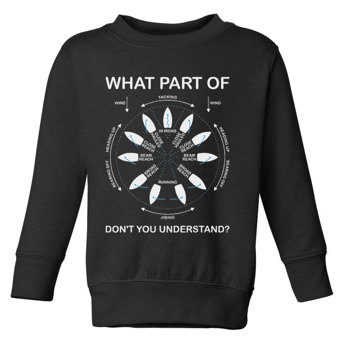 Points Of Sail Manoeuvre Sailing Ship Sailor Toddler Sweatshirt