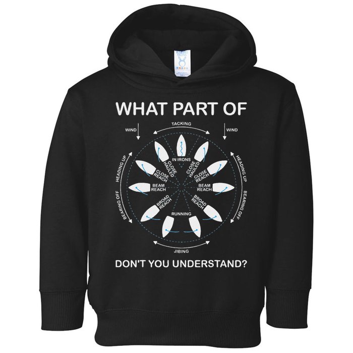 Points Of Sail Manoeuvre Sailing Ship Sailor Toddler Hoodie