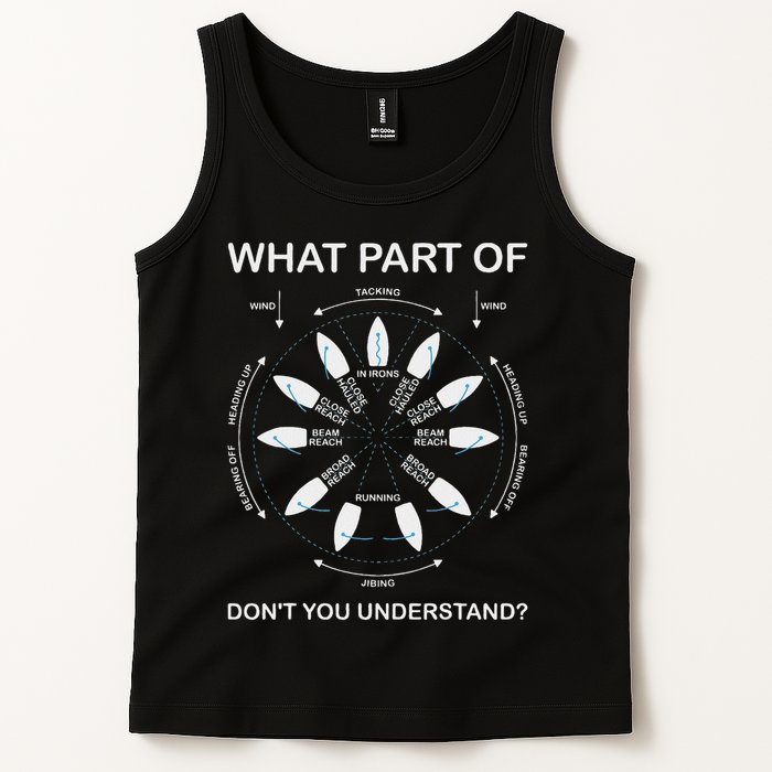 Points Of Sail Manoeuvre Sailing Ship Sailor Tank Top