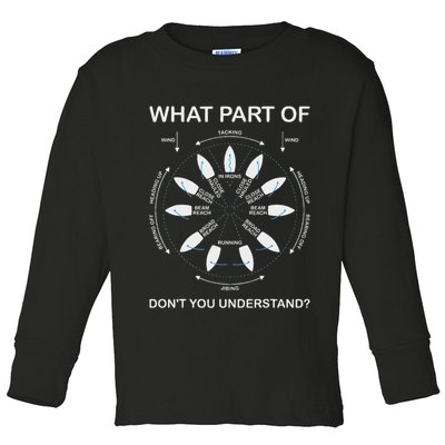 Points Of Sail Manoeuvre Sailing Ship Sailor Toddler Long Sleeve Shirt