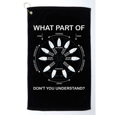 Points Of Sail Manoeuvre Sailing Ship Sailor Golf Towel
