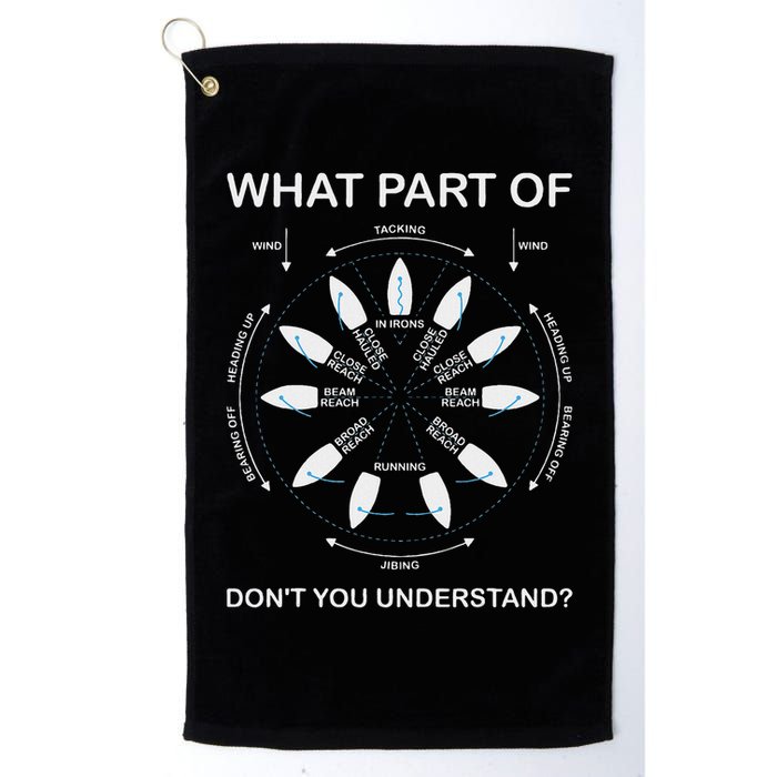 Points Of Sail Manoeuvre Sailing Ship Sailor Golf Towel
