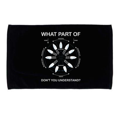 Points Of Sail Manoeuvre Sailing Ship Sailor Microfiber Hand Towel