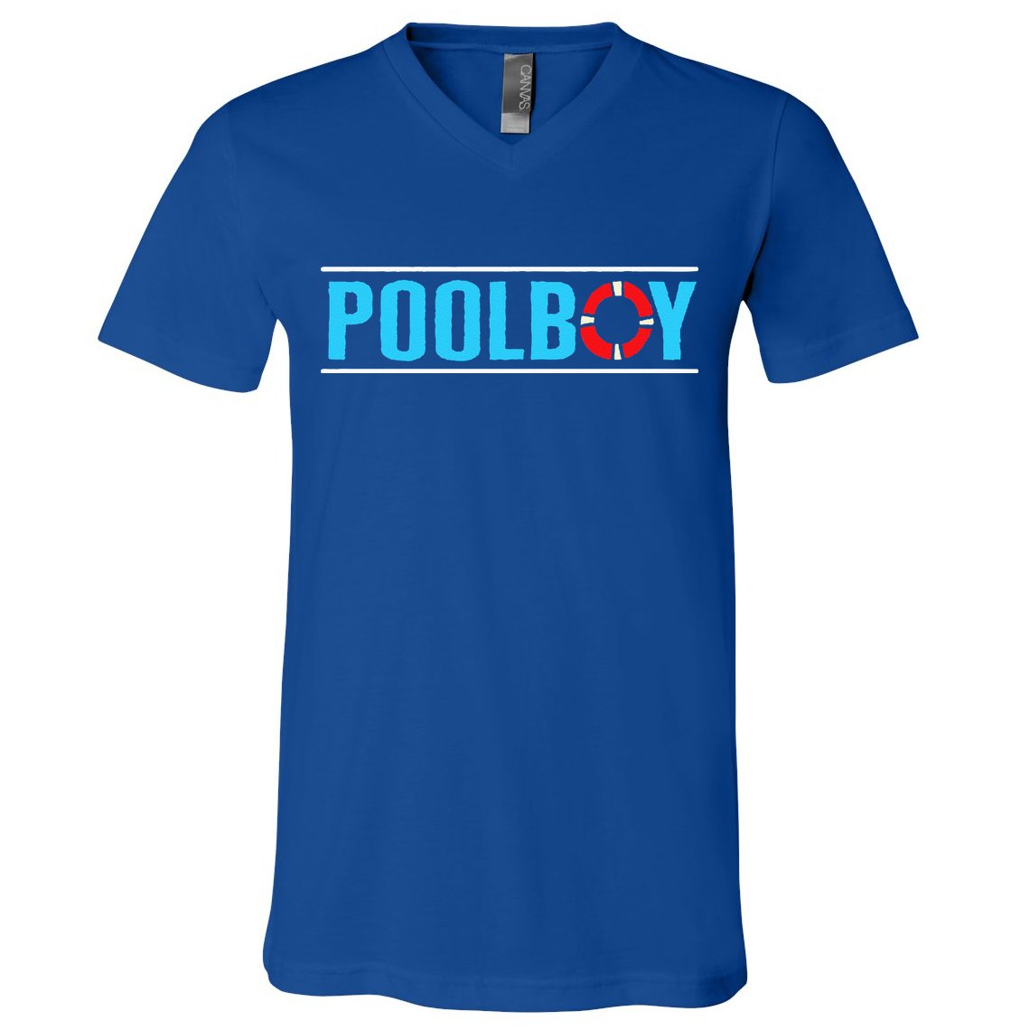 Poolboy Outdoor Swimming Pool V-Neck T-Shirt