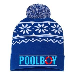 Poolboy Outdoor Swimming Pool USA-Made Snowflake Beanie