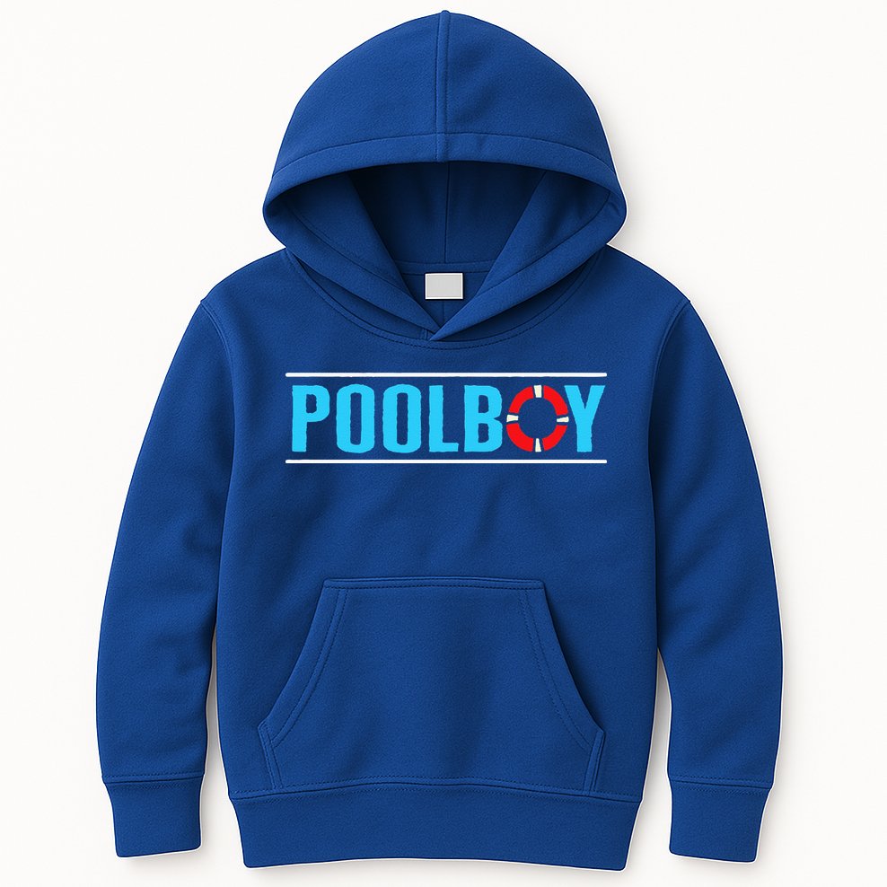 Poolboy Outdoor Swimming Pool Kids Hoodie