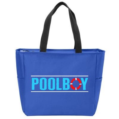 Poolboy Outdoor Swimming Pool Zip Tote Bag