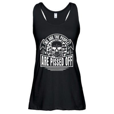 Pissed Off Skull Art Ladies Essential Flowy Tank