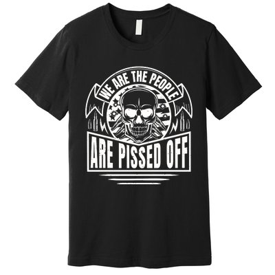 Pissed Off Skull Art Premium T-Shirt