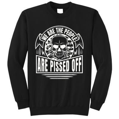 Pissed Off Skull Art Tall Sweatshirt