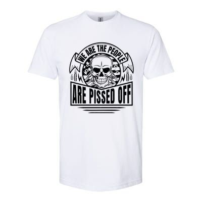 Pissed Off Skull Art Softstyle CVC T-Shirt