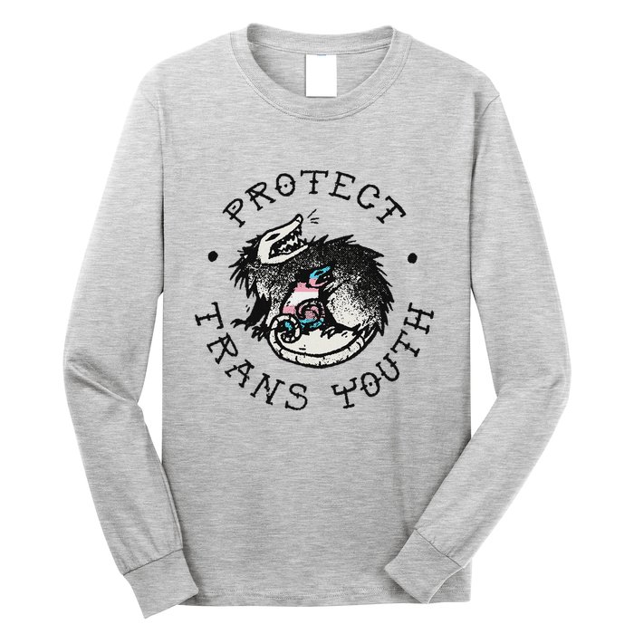 Protect Opossum Support Lgbt Pride Long Sleeve Shirt