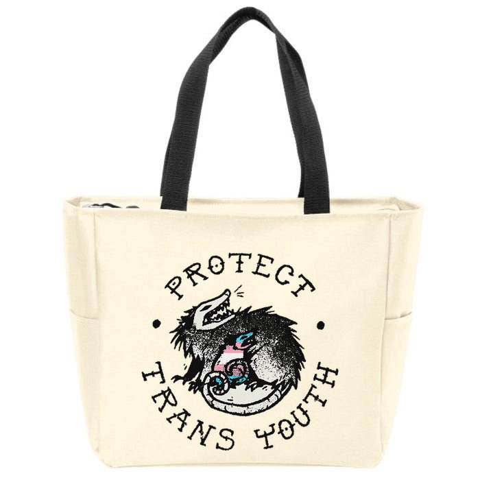 Protect Opossum Support Lgbt Pride Zip Tote Bag