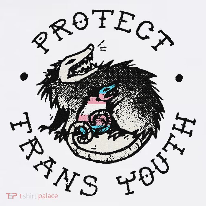 Protect Opossum Support Lgbt Pride Button