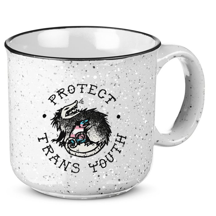 Protect Opossum Support Lgbt Pride 15oz Campfire Ceramic Mug