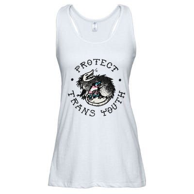 Protect Opossum Support Lgbt Pride Ladies Essential Flowy Tank