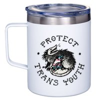 Protect Opossum Support Lgbt Pride 12oz Stainless Steel Coffee Mug