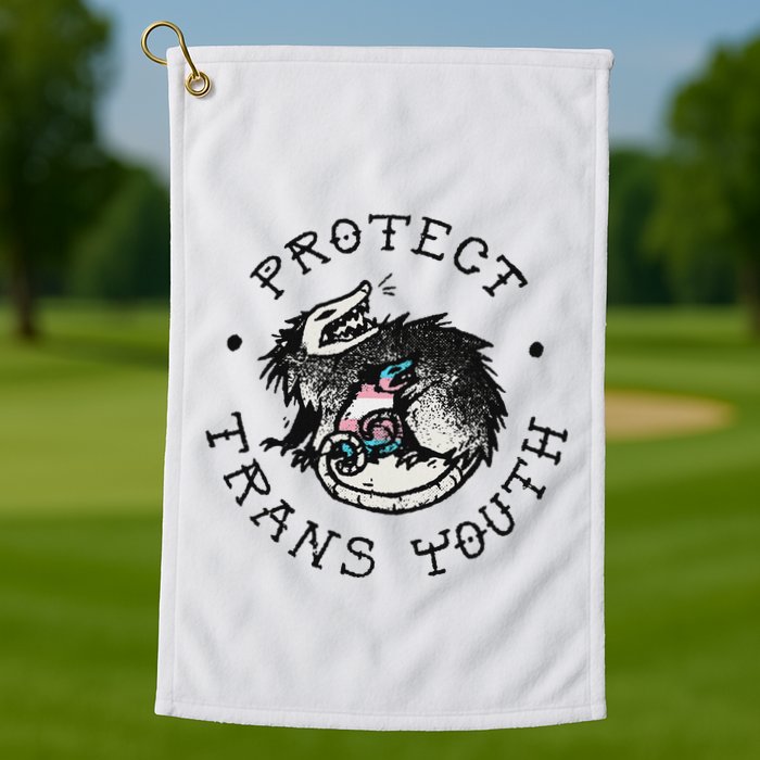 Protect Opossum Support Lgbt Pride Golf Towel