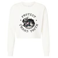 Protect Opossum Support Lgbt Pride Cropped Pullover Crew