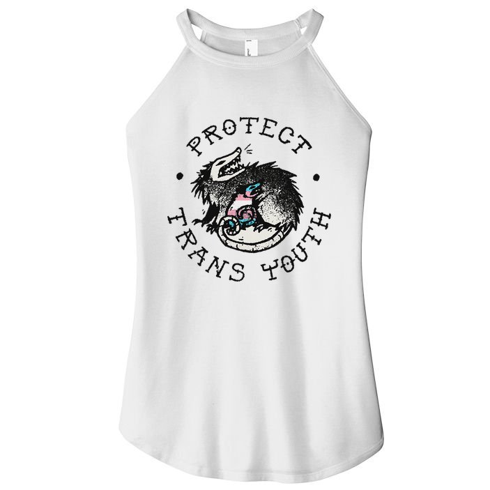 Protect Opossum Support Lgbt Pride Women's Perfect Tri Rocker Tank