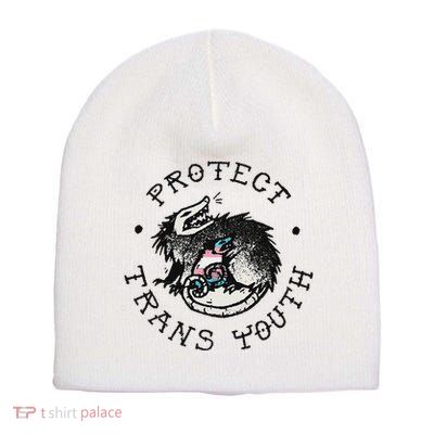 Protect Opossum Support Lgbt Pride Short Acrylic Beanie