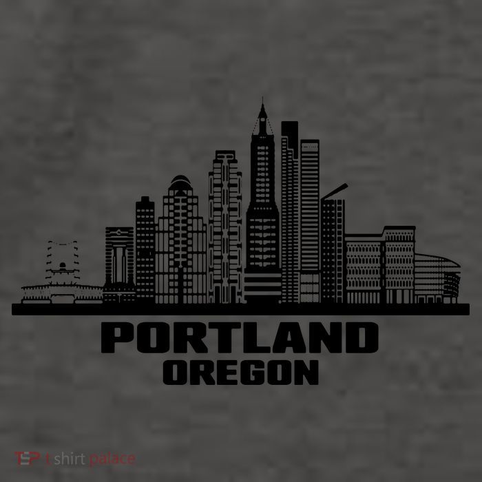 Portland Oregon State Skyline Vector Backpack