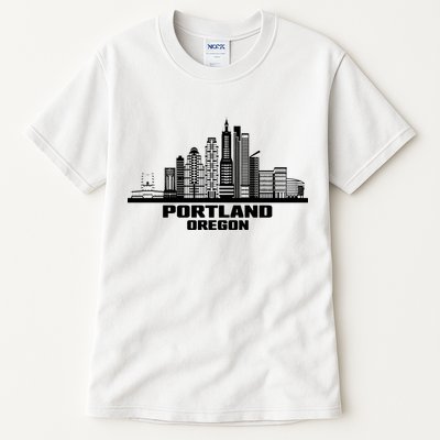 Portland Oregon State Skyline Tall T-Shirt